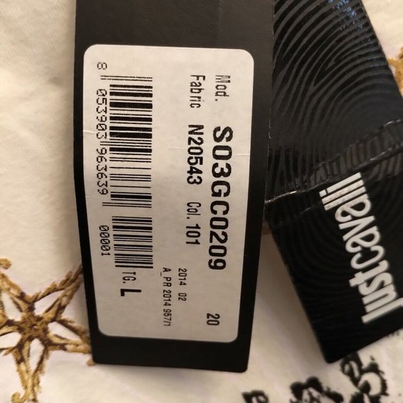 NWT Just Cavalli Men's Size L Long Sleeve Lion Head - Picture 3 of 5